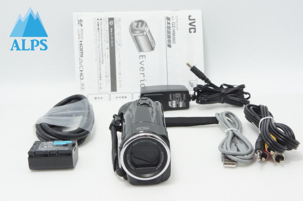 JVC Everio GZ-HM460 ビデオカメラ本体 美品 JVC ケンウッド Everio GZ-HM460 デジタルビデオカメラ ブラック