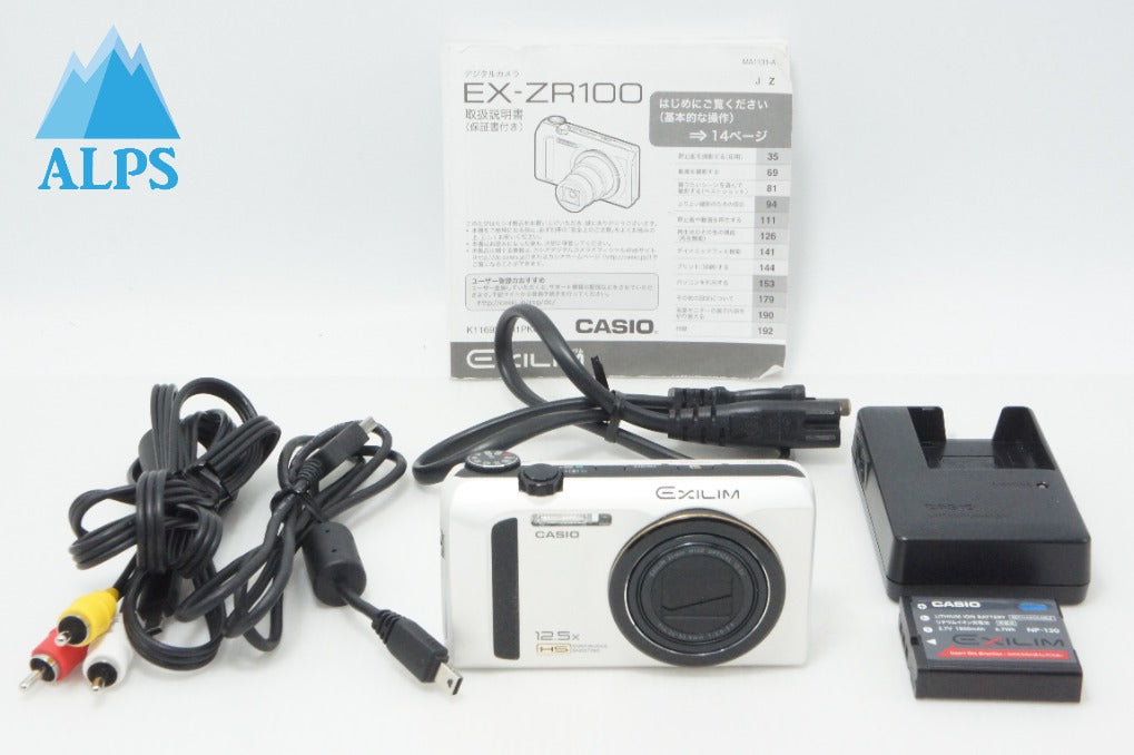 CASIO カシオ EXILIM EX-ZR100 コンパクトデジタルカメラ ホワイト