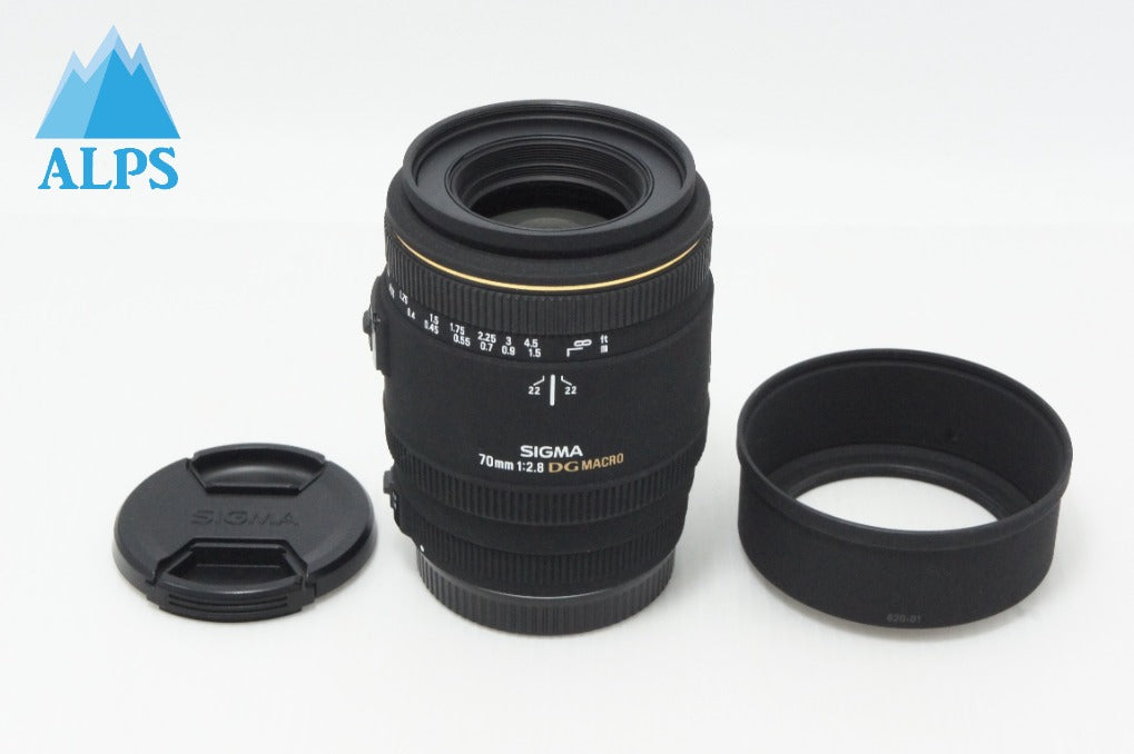 美品 SIGMA シグマ AF MACRO 70mm F2.8 EX DG Canon キヤノン EF
