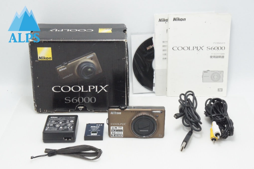 ニコン Nikon COOLPIX S6000 動作品 コンデジ ブラウン 良品 Nikon ニコン COOLPIX S6000 コンパクトデジタルカメラ ソフト