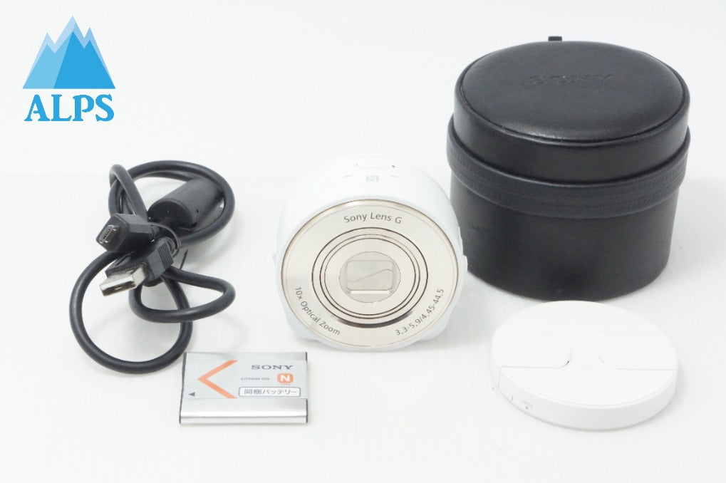 美品 SONY ソニー Cyber-shot DSC-QX10 レンズスタイルカメラ ホワイト