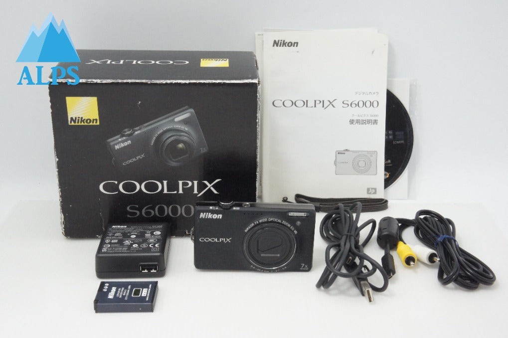 ニコン coolpix S600（箱・付属品あり） Nikon ニコン COOLPIX S6000 コンパクトデジタルカメラ ブラック 元箱