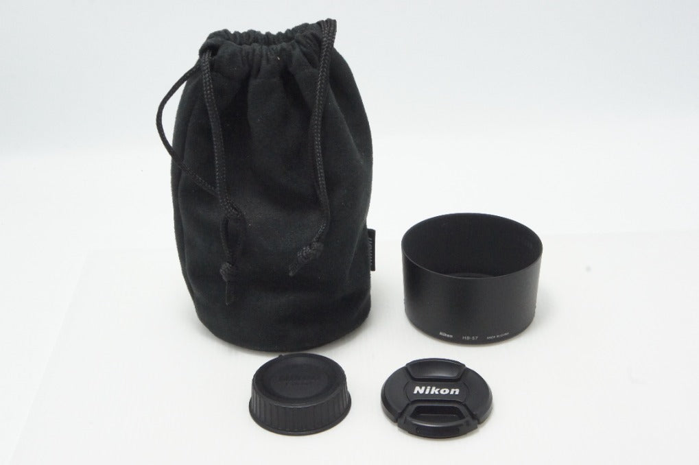 良品 Nikon ニコン AF-S DX NIKKOR 55-300mm F4.5-5.6G ED VR APS-C ズームレンズ フード ポーチ付 260618ad