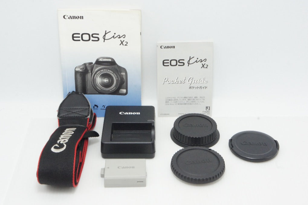 Canon キヤノン EOS Kiss X2 レンズキット (EF-S 18-55mm F3.5-5.6 IS) デジタル一眼レフカメラ 260616ah