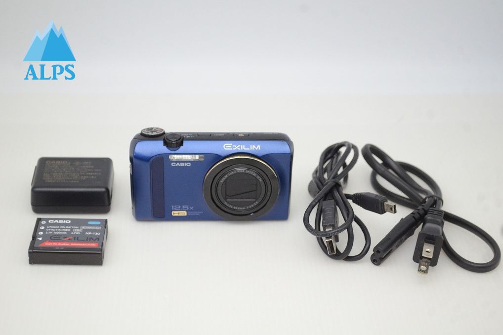 美品 CASIO カシオ HIGH SPEED EXILIM EX-ZR200 コンパクトデジタルカメラ ブルー 251119e