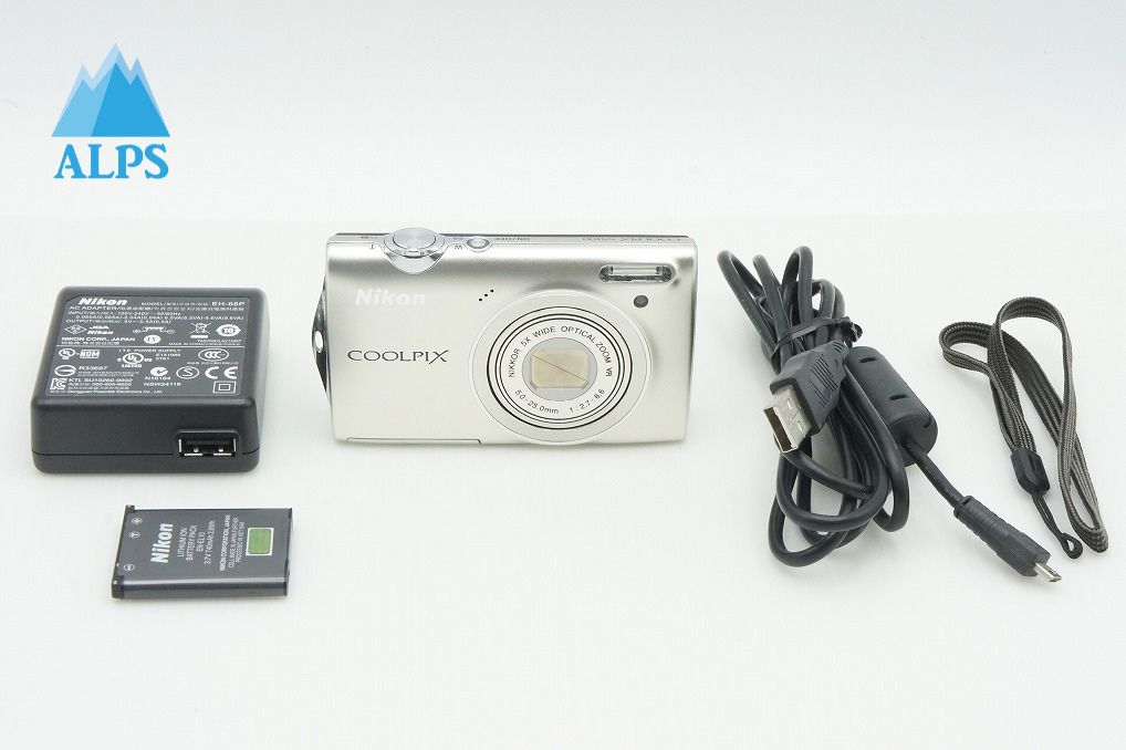 美品 Nikon ニコン COOLPIX S5100 シルバー コンパクトデジタルカメラ 251224j