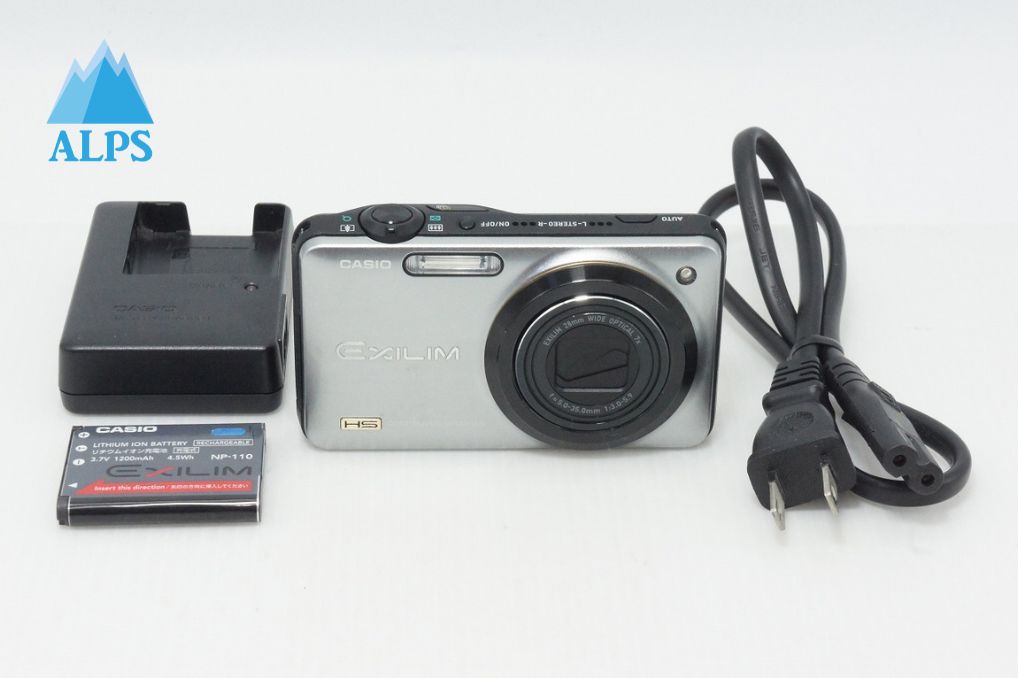 良品 CASIO カシオ EXILIM EX-ZR10 コンパクトデジタルカメラ シルバー