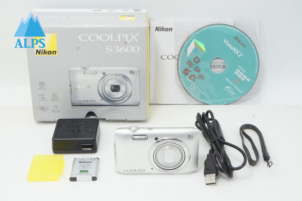 良品 Nikon ニコン COOLPIX S3600 コンパクトデジタルカメラ