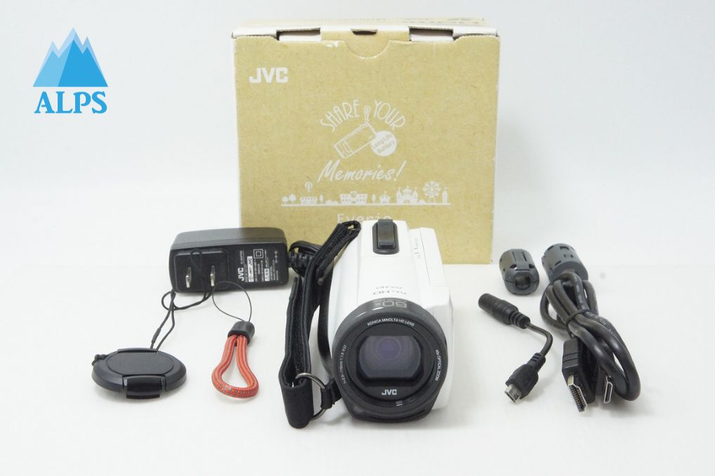 JVC GZ-F270-W デジタルビデオカメラ ホワイト 美品 JVC ケンウッド GZ-F270 デジタルビデオカメラ ホワイト 元箱付