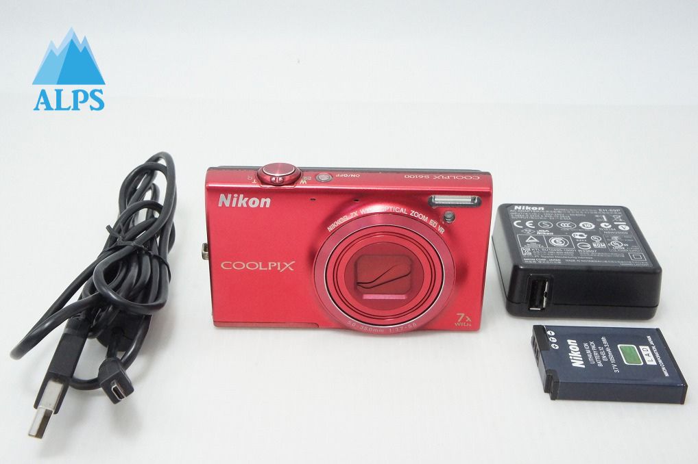 Nikon ニコン COOLPIX S6100 コンパクトデジタルカメラ スーパーレッド