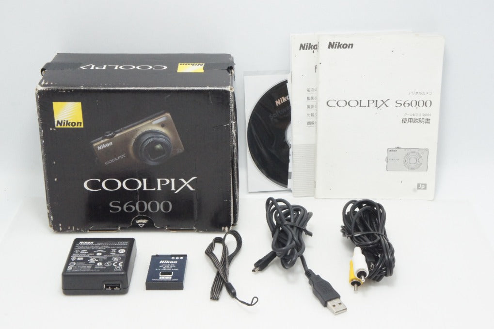 良品 Nikon ニコン COOLPIX S6000 コンパクトデジタルカメラ ソフトブラウン 元箱付 260626an