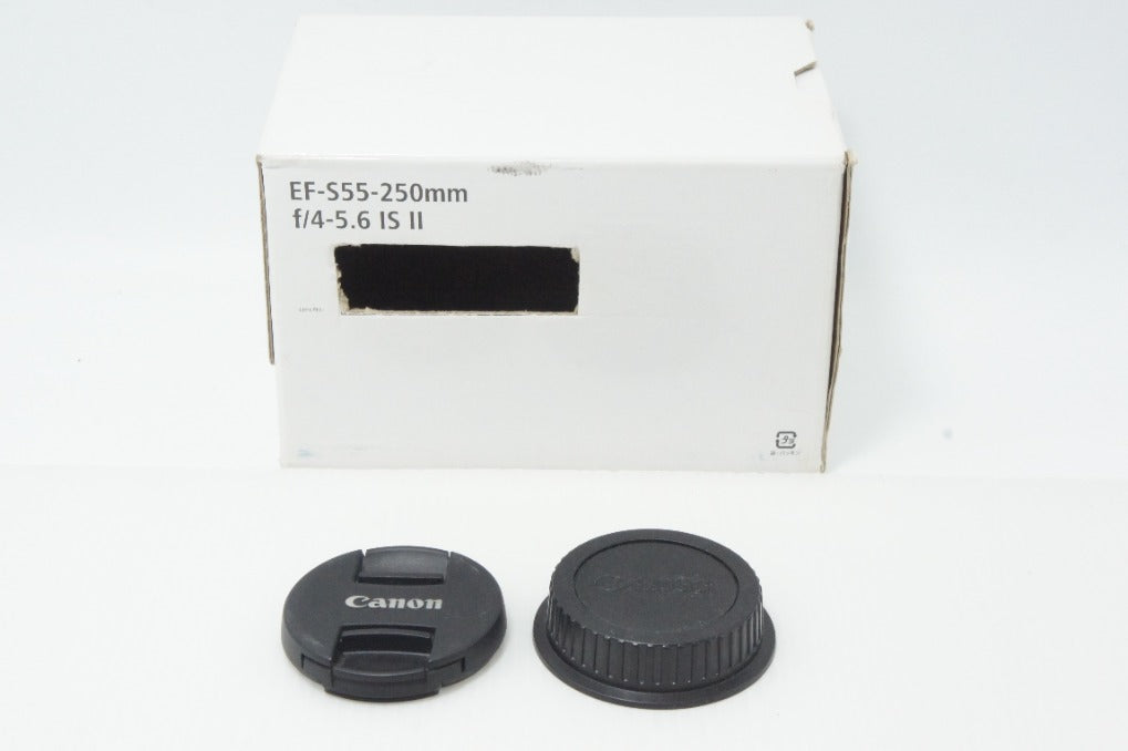 良品 Canon キヤノン EF-S 55-250mm F4-5.6 IS II ズームレンズ APS-C キット用白箱付 260703al