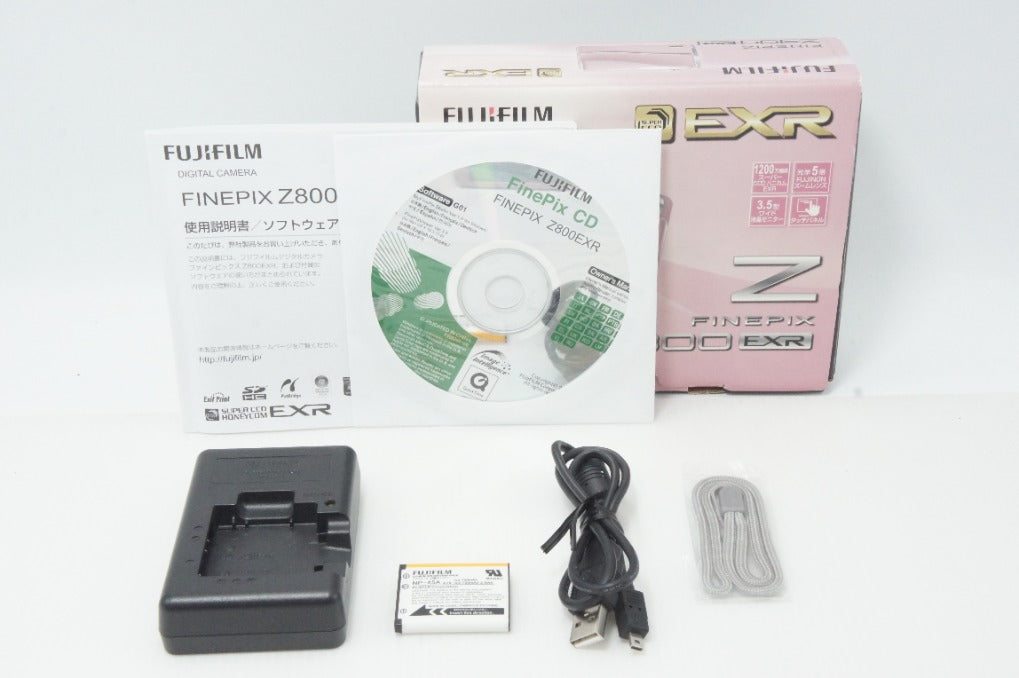 良品 FUJIFILM フジフイルム FinePix Z800EXR コンパクトデジタルカメラ ピンク 元箱付 260706h