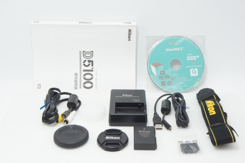 美品 Nikon ニコン D5100 ボディ + AF-S DX NIKKOR 18-55mm VR レンズキット デジタル一眼レフカメラ 260717j
