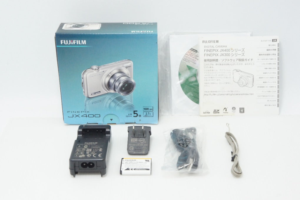 良品 FUJIFILM フジフィルム FinePix JX400 コンパクトデジタルカメラ シャンパンゴールド 元箱付 260727f