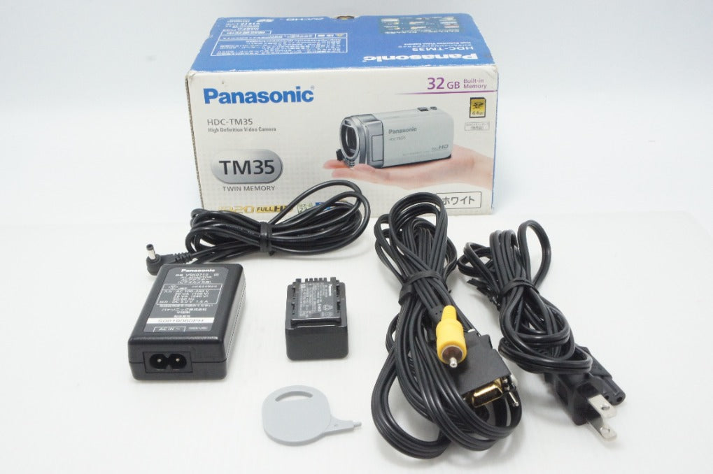 良品 Panasonic パナソニック HDC-TM35 デジタルビデオカメラ ホワイト 元箱付 260811l