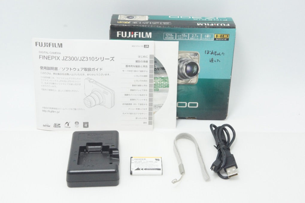 FUJIFILM 富士フイルム FinePix JZ300 コンパクトデジタルカメラ シャンパンゴールド 元箱付 260925n