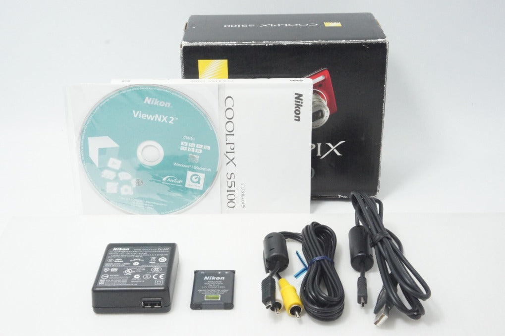 Nikon ニコン COOLPIX S5100 コンパクトデジタルカメラ クリアレッド 元箱付 261001g