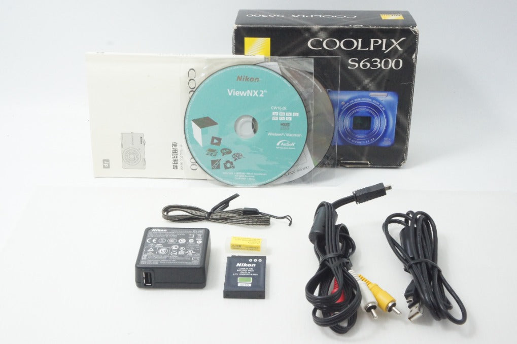 Nikon ニコン COOLPIX S6300 コンパクトデジタルカメラ スタイリッシュブルー 元箱付 261014m