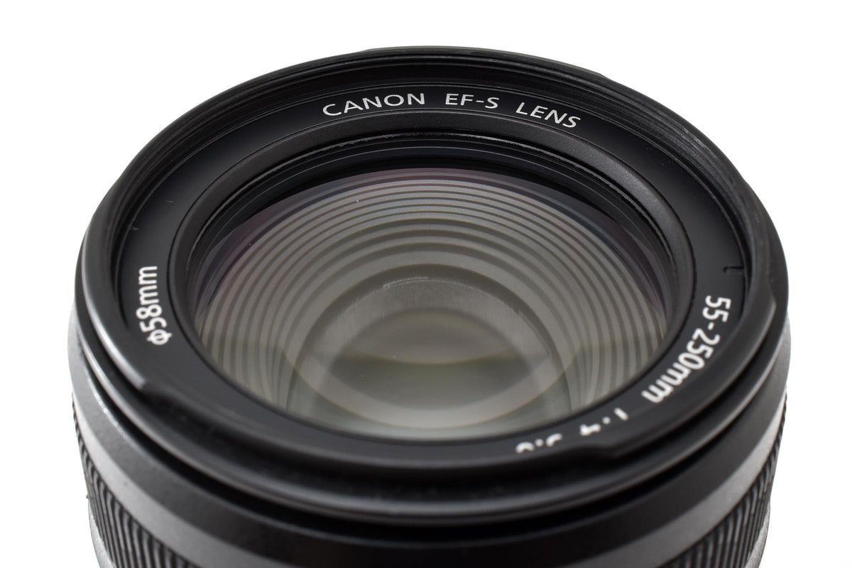 良品 Canon キヤノン EF-S 55-250mm F4-5.6 IS AFレンズ EFマウント APS-C 260930s