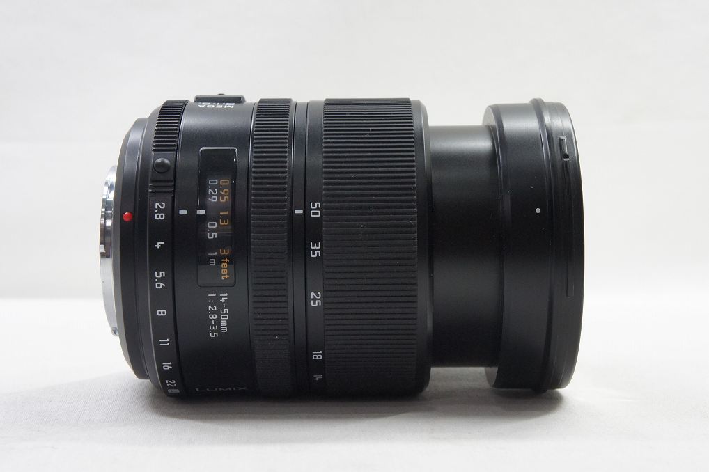 Panasonic LEICA D VARIO ELMARIT 14-50mm F2.8-3.5 ASPH. L-ES014050 フォーサーズ フード付 250525k