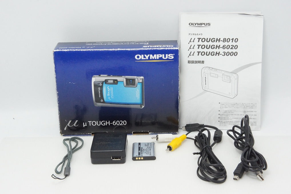 OLYMPUS Olympus μ TOUGH-6020 Compact Digital Camera Blue With Original Box 260508f