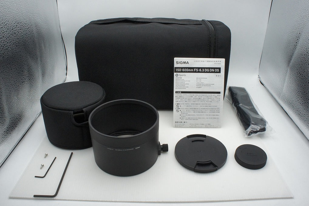 美品 SIGMA シグマ 150-600mm F5-6.3 DG DN OS Sports SONY ソニー Eマウント ズームレンズ ケース付 260320ak