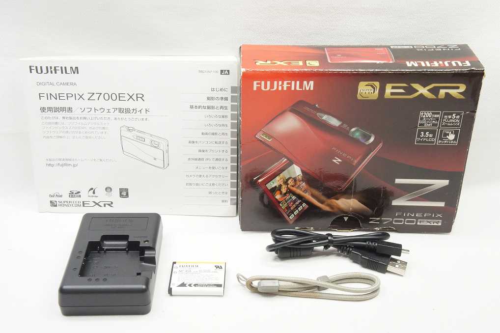 FUJIFILM フジフィルム FinePix Z700EXR コンパクトデジタルカメラ レッド 元箱付 250804v