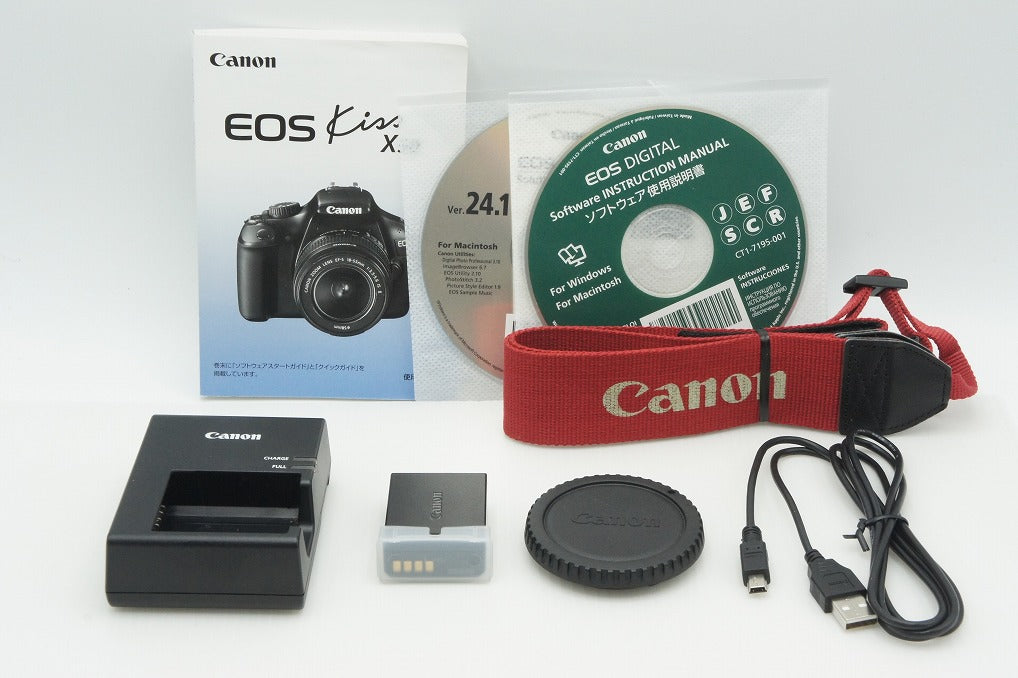 良品 Canon キヤノン EOS Kiss X50 ボディ デジタル一眼レフカメラ レッド 260130d