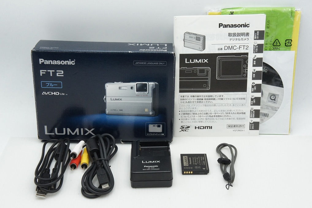 Panasonic パナソニック LUMIX DMC-FT2 コンパクトデジタルカメラ ブルー 元箱付 260318m