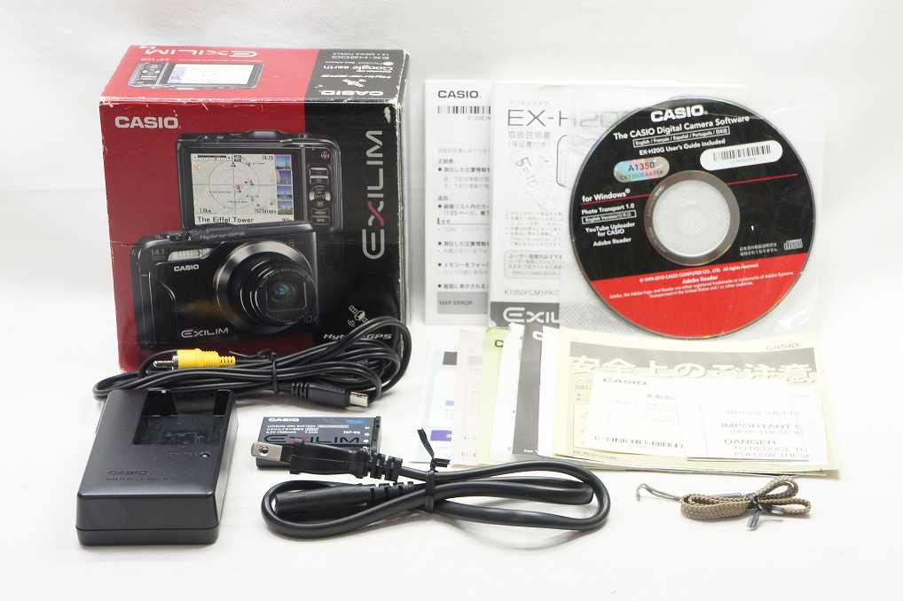 CASIO カシオ EXILIM EX-H20G コンパクトデジタルカメラ ブラック 元箱付 250808f