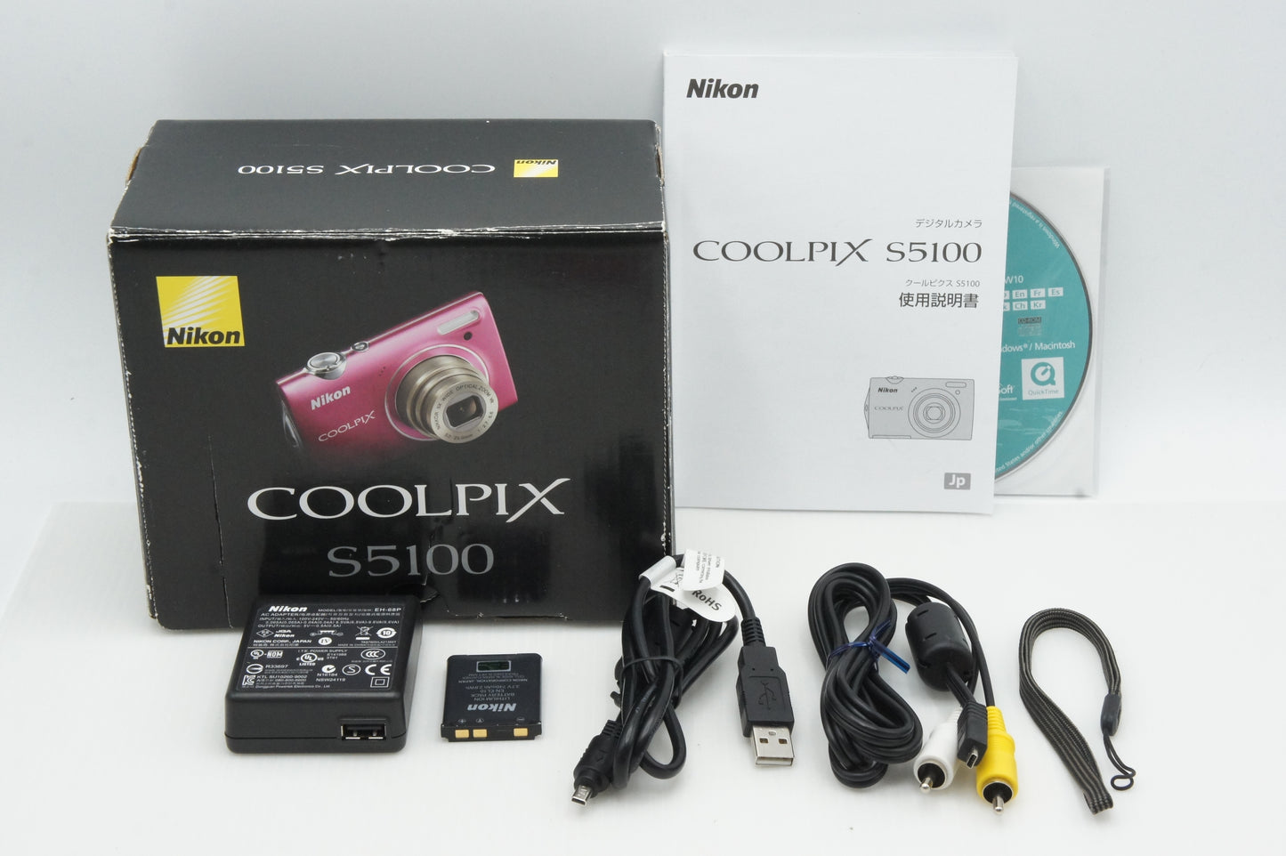 Nikon ニコン COOLPIX S5100 コンパクトデジタルカメラ ホットピンク 元箱付 260313g