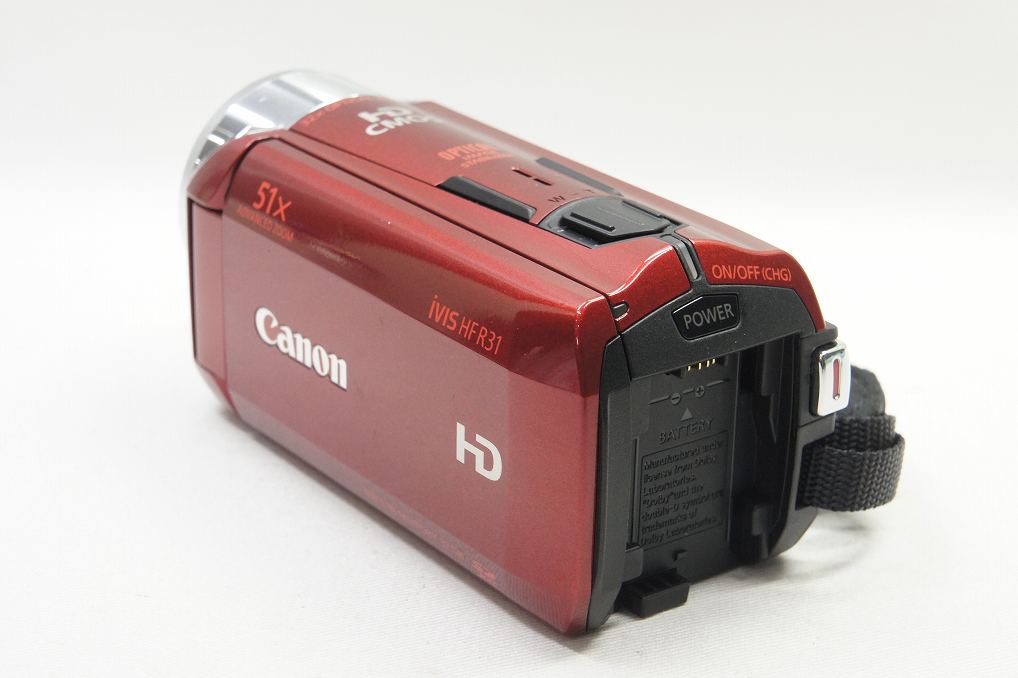 良品 Canon キヤノン iVIS HF R31 デジタルビデオカメラ レッド 250811b