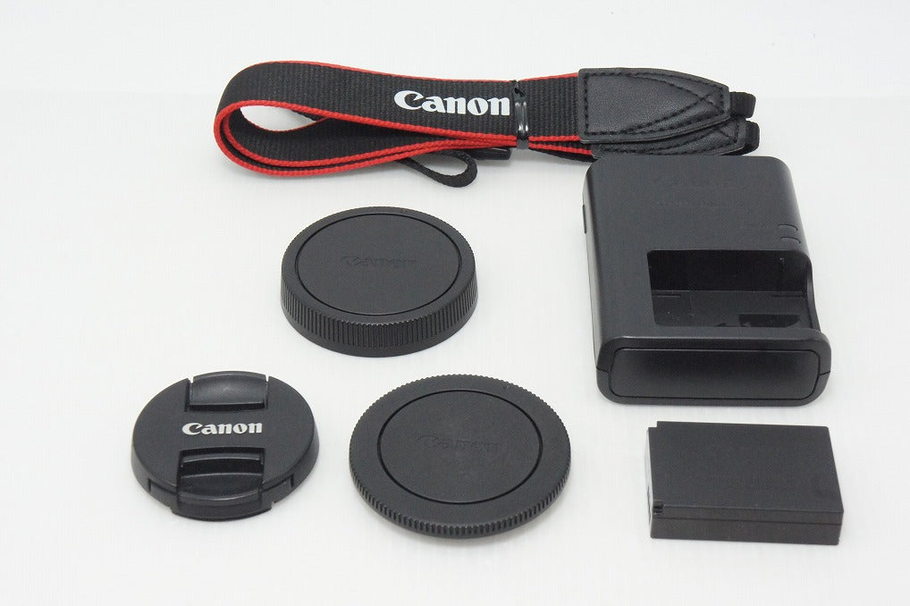 良品 Canon キヤノン EOS M100 ボディ + EF-M 15-45mm IS STM レンズキット ミラーレス一眼カメラ ホワイト 260515s