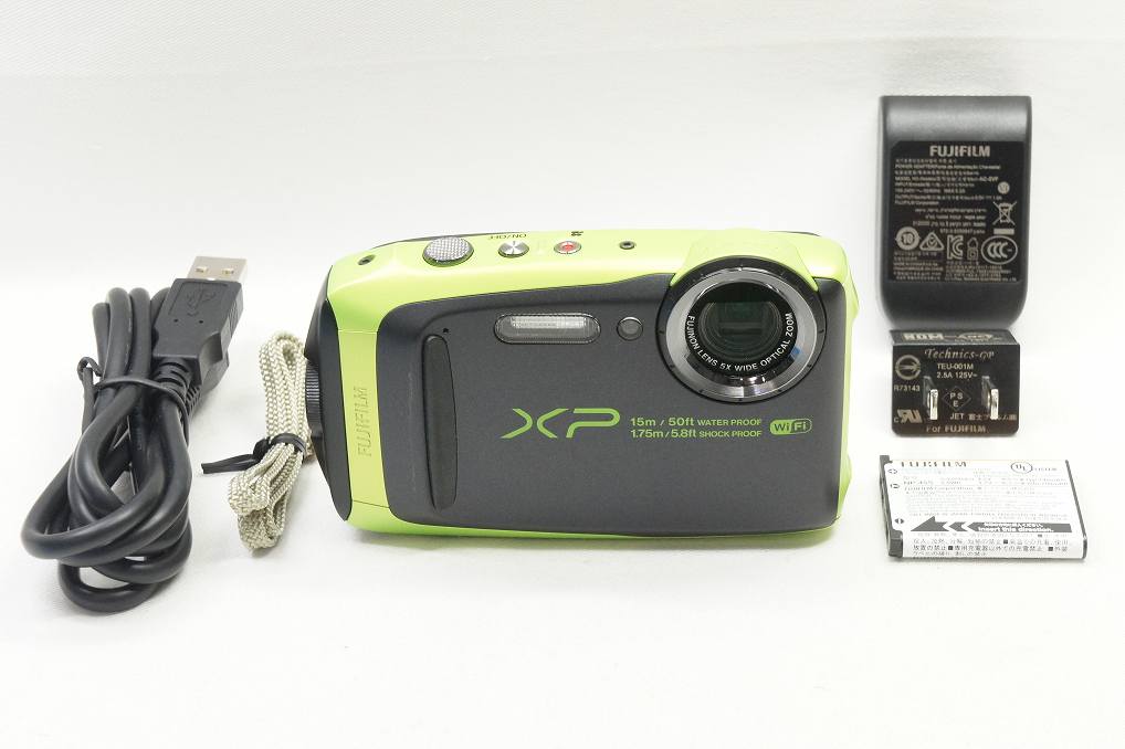 良品 FUJIFILM フジフィルム FinePix XP90 コンパクトデジタルカメラ ライム 250814k