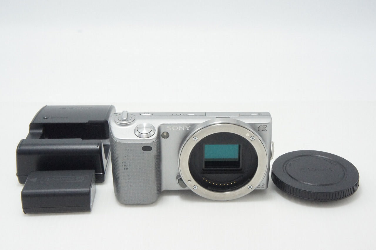SONY ソニー NEX-5 ボディ ミラーレス一眼カメラ シルバー 260821s