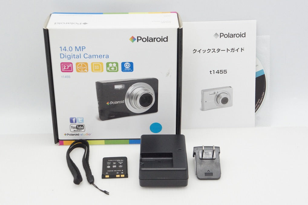 美品 POLAROID ポラロイド t1455 コンパクトデジタルカメラ ブルー 元箱付 260319p