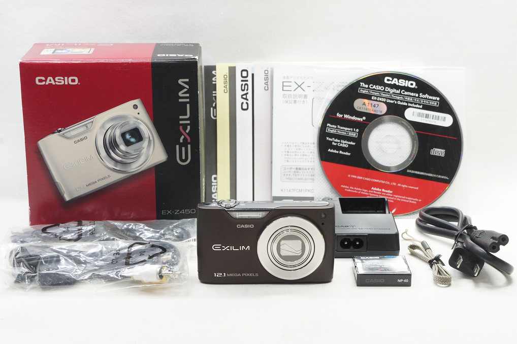 訳あり品 CASIO カシオ EXILIM EX-Z450 コンパクトデジタルカメラ ブラウン 元箱付 250604b