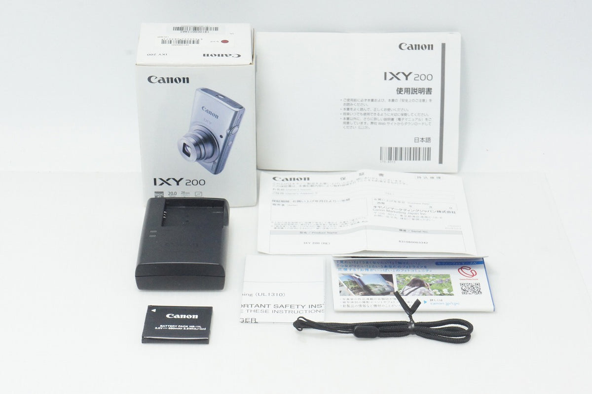 美品 Canon キヤノン IXY 200 コンパクトデジタルカメラ レッド 元箱付 260902m