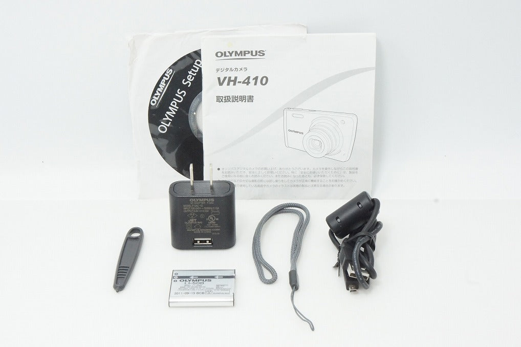 美品 OLYMPUS オリンパス STYLUS VH-410 コンパクトデジタルカメラ ピンク 260525aa