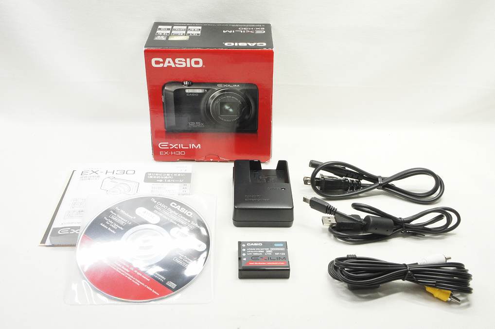 良品 CASIO カシオ EXILIM EX-H30 コンパクトデジタルカメラ ブラック 元箱付 250824k