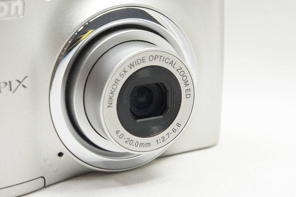 訳あり品 Nikon ニコン COOLPIX L23 コンパクトデジタルカメラ シルバー 250827h