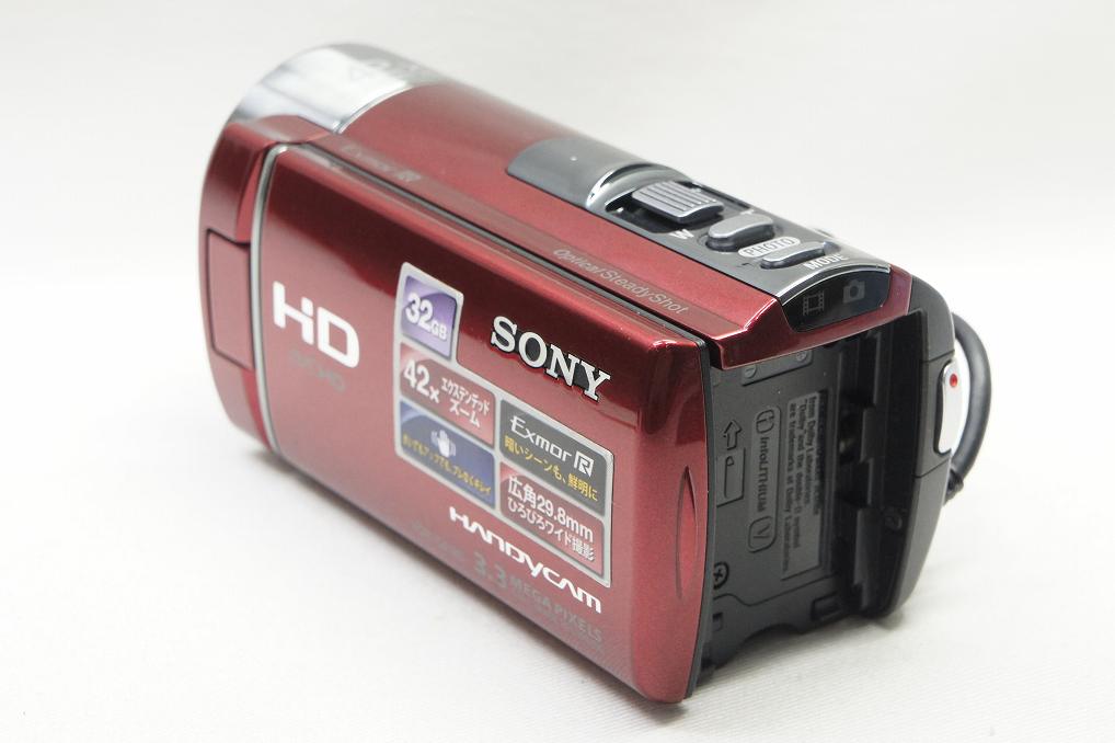SONY ソニー HDR-CX180 デジタルビデオカメラ レッド ケース付 250827n