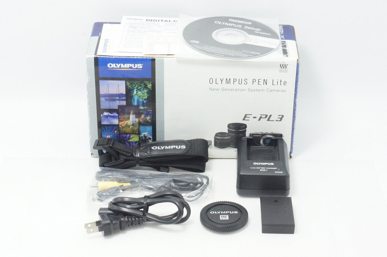 OLYMPUS オリンパス PEN Lite E-PL3 ボディ ミラーレス一眼カメラ ホワイト 元箱付 260904t