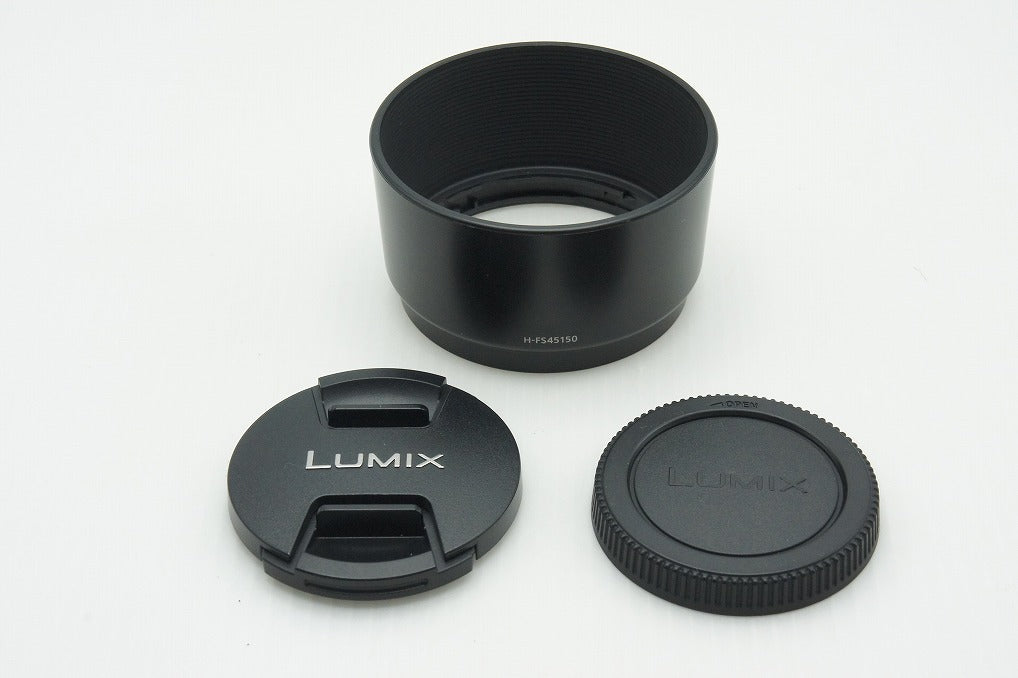 美品 Panasonic LUMIX G VARIO 45-150mm F4.0-5.6 ASPH. MEGA O.I.S. H-FS45150-S マイクロフォーサーズ 260220m