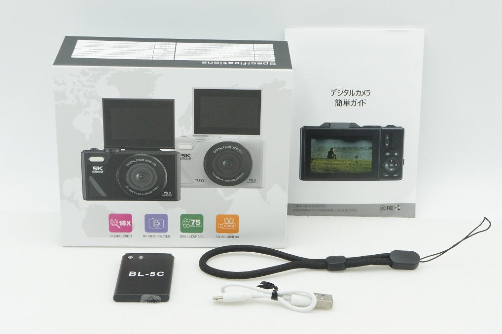 美品 5K ULTRA HD DIGITAL CAMERA コンパクトデジタルカメラ ブラック 元箱付 260219f