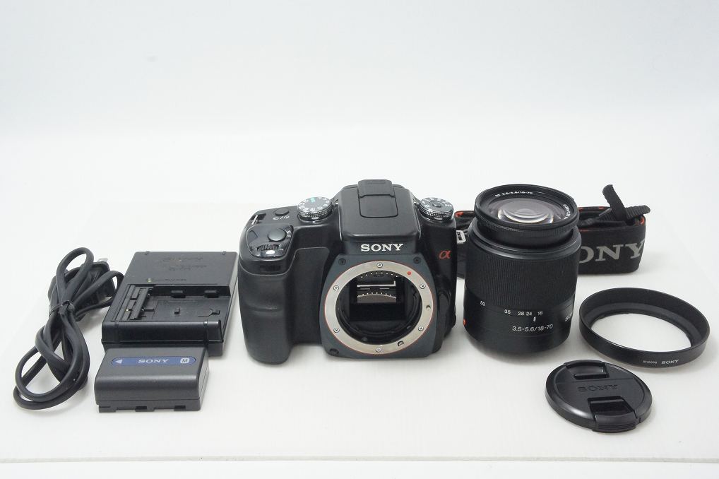 良品 SONY ソニー α100 DSLR-A100K ズームレンズキット (DT 18-70mm F3