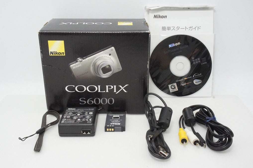Nikon ニコン COOLPIX S6000 コンパクトデジタルカメラ シャンパンシルバー 元箱付 260319u