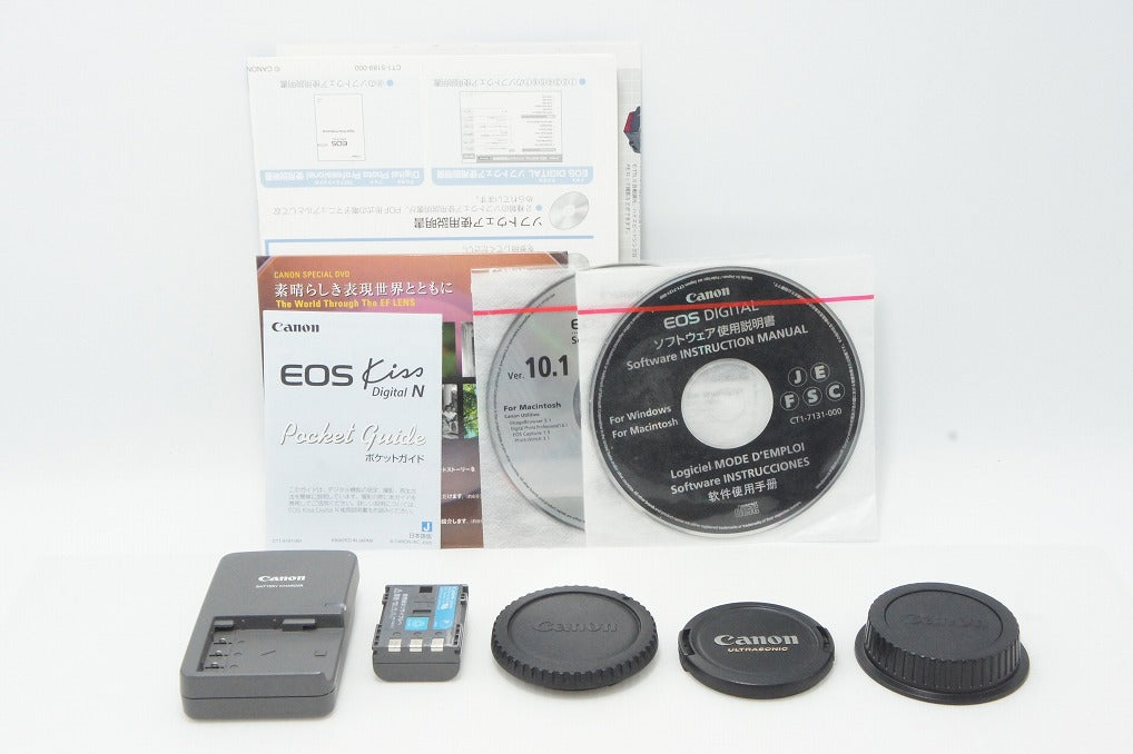Canon キヤノン EOS Kiss Digital N レンズキット (EF-S 18-55mm II USM) デジタル一眼レフカメラ 260527az