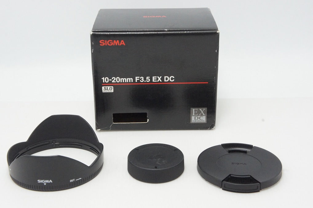 美品 SIGMA シグマ 10-20mm F3.5 EX DC HSM Nikon ニコン Fマウント APS-C ズームレンズ フード 元箱付 260529c
